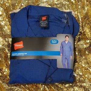 Hanes Men's Woven Pajama set